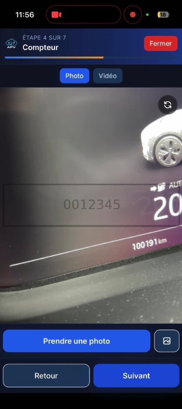 Cadre de visée, compteur